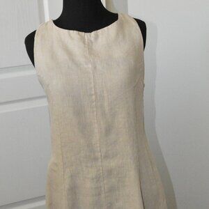Cosmo Italian Linen Sleeveless Midi Dress size Small